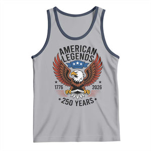 American Legends Eagle Tank Top 250 Years Patriotic Heritage 1776 to 2026 Semiquincentennial TS02 Athletic Heather Navy Print Your Wear