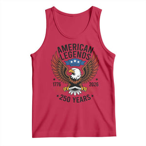 American Legends Eagle Tank Top 250 Years Patriotic Heritage 1776 to 2026 Semiquincentennial TS02 Red Print Your Wear