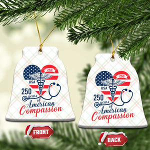250 Years of American Compassion Ceramic Ornament Patriotic Medical Worker TS02 Print Your Wear