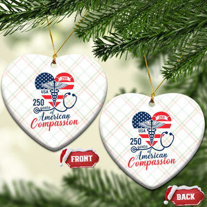 250 Years of American Compassion Ceramic Ornament Patriotic Medical Worker TS02 Print Your Wear