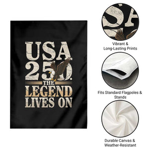 USA 250 The Legend Lives On Garden Flag Patriotic Eagle for Semiquincentennial 2026 TS02 Print Your Wear