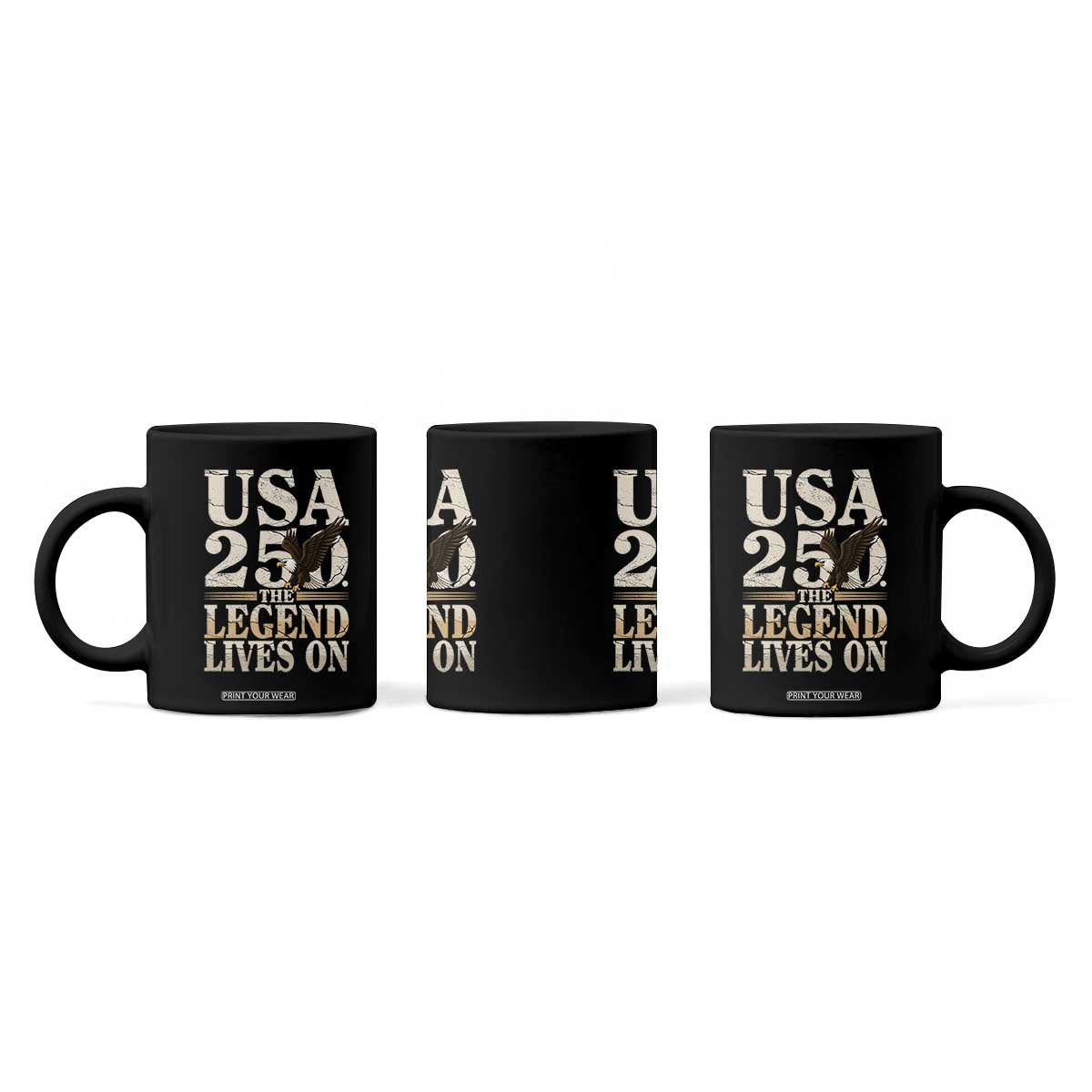 USA 250 The Legend Lives On Coffee Mug Patriotic Eagle for Semiquincentennial 2026 TS02 Print Your Wear