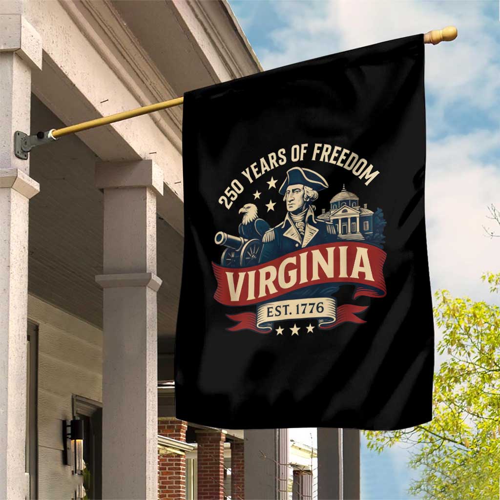 Virginia 250 Years of Freedom Garden Flag George Washington Patriotic State Pride Est. 1776 TS02 Print Your Wear