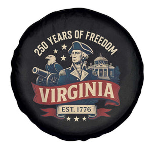 Virginia 250 Years of Freedom Spare Tire Cover George Washington Patriotic State Pride Est. 1776 TS02 Print Your Wear