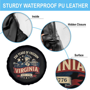 Virginia 250 Years of Freedom Spare Tire Cover George Washington Patriotic State Pride Est. 1776 TS02 Print Your Wear