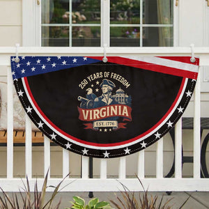 Virginia 250 Years of Freedom Patriotic Fan Flag George Washington State Pride Est. 1776