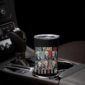 Founding Fathers 250 Years of Freedom Tumbler Cup Patriotic Pop Art Style Semiquincentennial 2026 TS02 Print Your Wear