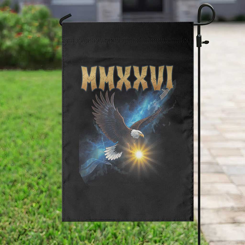 MMXXVI 2026 Eagle Garden Flag Epic Patriotic Capitol Flag USA 250th Anniversary TS02 Print Your Wear