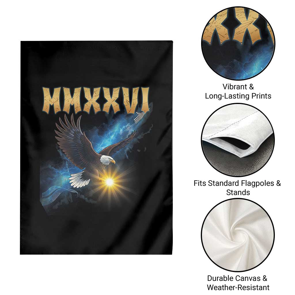 MMXXVI 2026 Eagle Garden Flag Epic Patriotic Capitol Flag USA 250th Anniversary TS02 Print Your Wear
