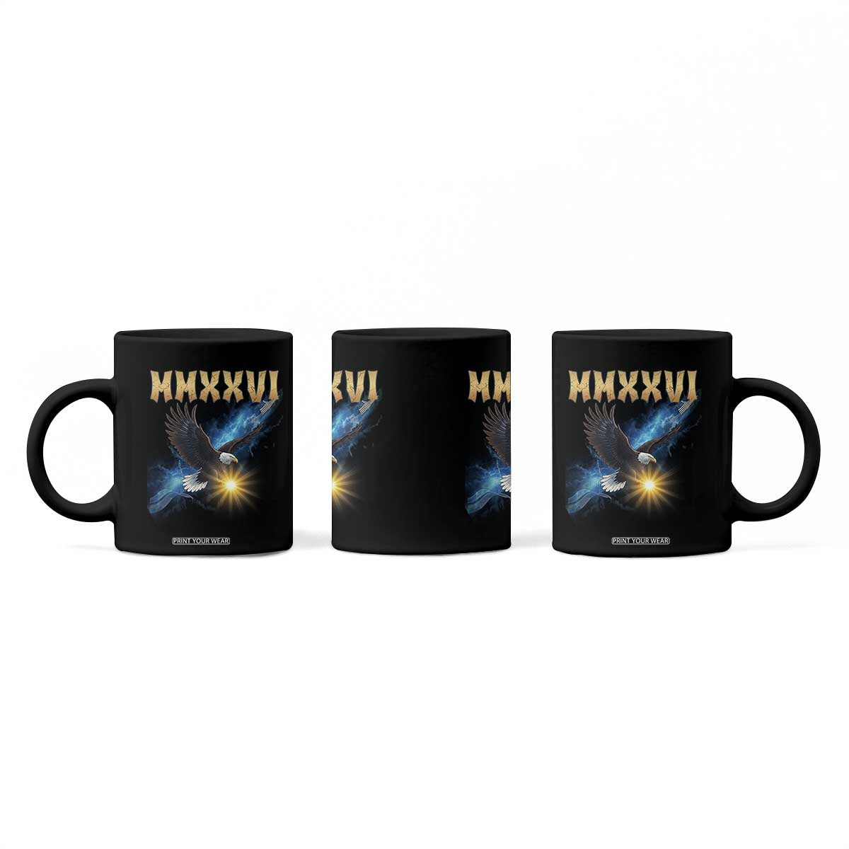 MMXXVI 2026 Eagle Coffee Mug Epic Patriotic Capitol Flag USA 250th Anniversary TS02 Print Your Wear