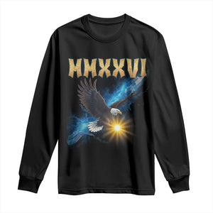 MMXXVI 2026 Eagle Long Sleeve Shirt Epic Patriotic Capitol Flag USA 250th Anniversary TS02 Black Print Your Wear