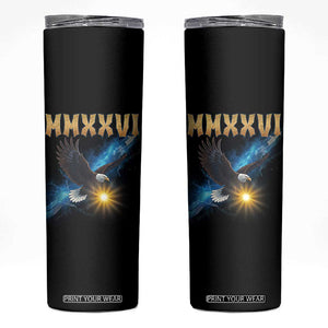 MMXXVI 2026 Eagle Skinny Tumbler Epic Patriotic Capitol Flag USA 250th Anniversary TS02 Black Print Your Wear