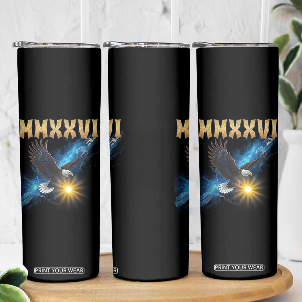 MMXXVI 2026 Eagle Skinny Tumbler Epic Patriotic Capitol Flag USA 250th Anniversary TS02 Print Your Wear