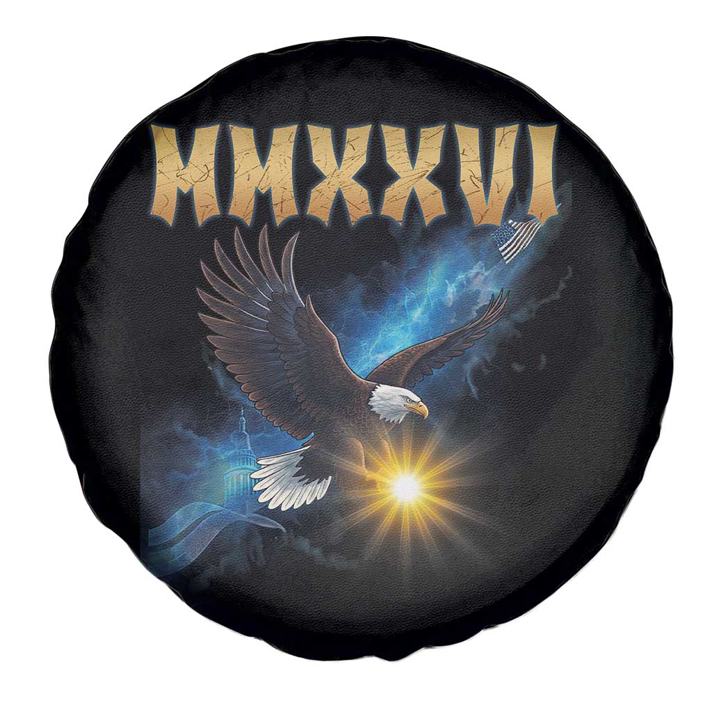 MMXXVI 2026 Eagle Spare Tire Cover Epic Patriotic Capitol Flag USA 250th Anniversary TS02 Print Your Wear