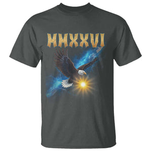 MMXXVI 2026 Eagle T Shirt Epic Patriotic Capitol Flag USA 250th Anniversary TS02 Dark Heather Print Your Wear