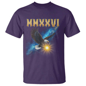 MMXXVI 2026 Eagle T Shirt Epic Patriotic Capitol Flag USA 250th Anniversary TS02 Purple Print Your Wear