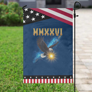 MMXXVI 2026 Eagle Garden Flag Epic Patriotic Capitol Flag USA 250th Anniversary TS02 Classic Blue Black Print Your Wear