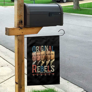 Original Rebels 250 Years of Freedom Garden Flag Founding Fathers Patriotic 1776 to 2026 Semiquincentennial TS02 Print Your Wear
