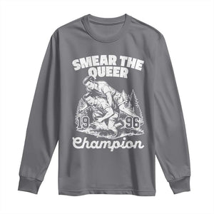 Sarcastic Smear The Qur Playround Game Long Sleeve Shirt LGBTQ Queer Pride TS02 Charcoal Print Your Wear