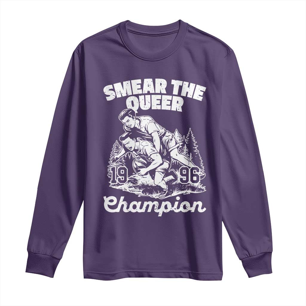Sarcastic Smear The Qur Playround Game Long Sleeve Shirt LGBTQ Queer Pride TS02 Purple Print Your Wear
