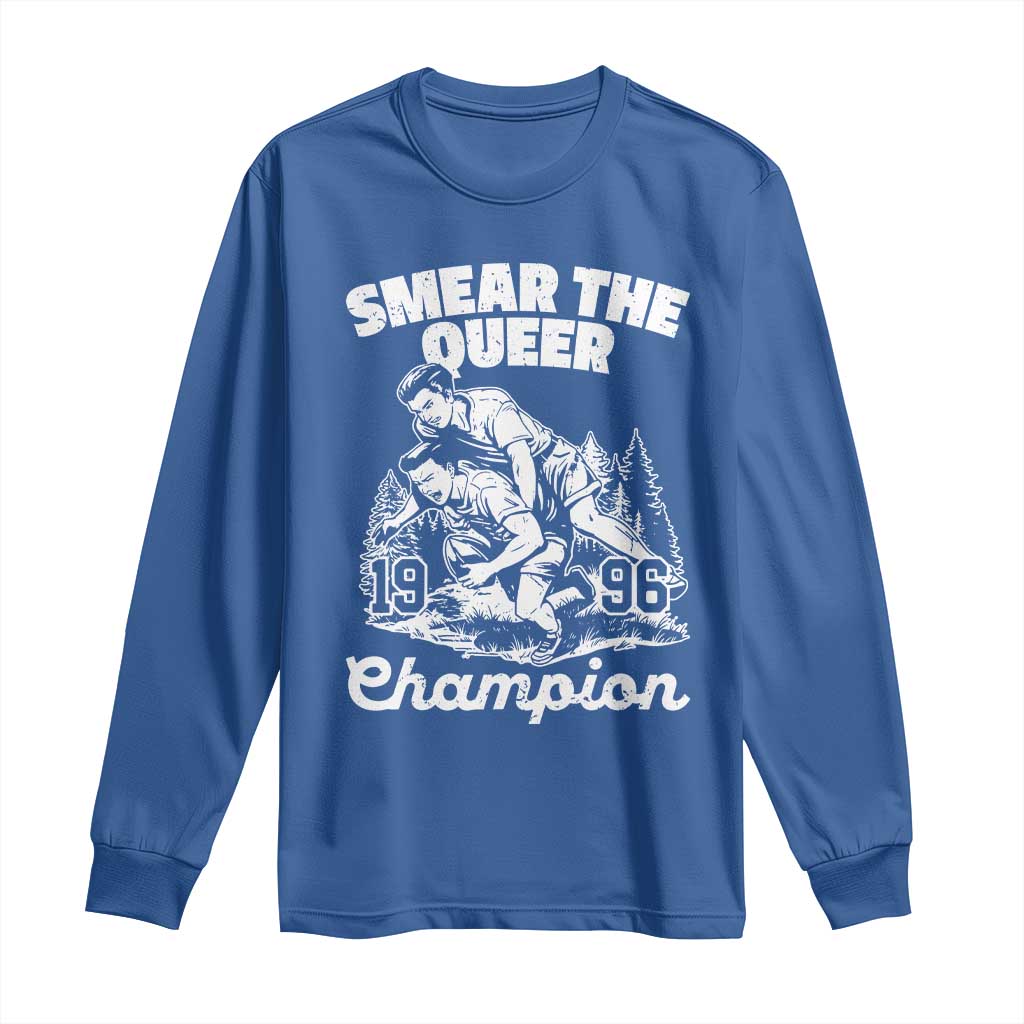 Sarcastic Smear The Qur Playround Game Long Sleeve Shirt LGBTQ Queer Pride TS02 Royal Blue Print Your Wear
