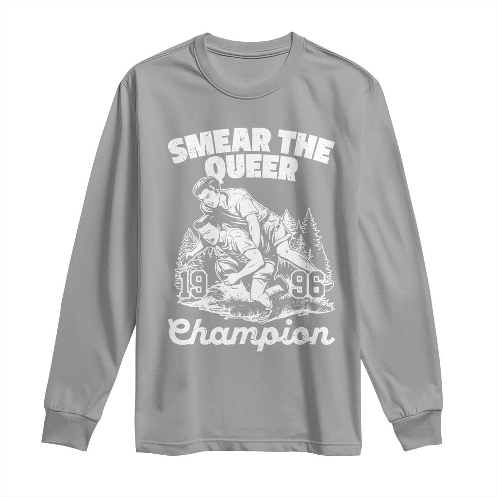 Sarcastic Smear The Qur Playround Game Long Sleeve Shirt LGBTQ Queer Pride TS02 Sport Gray Print Your Wear
