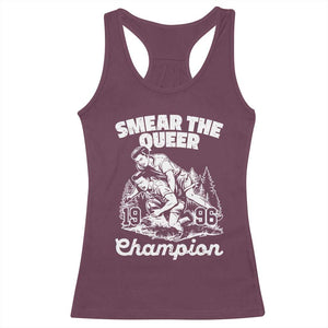 Sarcastic Smear The Qur Playround Game Racerback Tank Top LGBTQ Queer Pride TS02 Maroon Print Your Wear