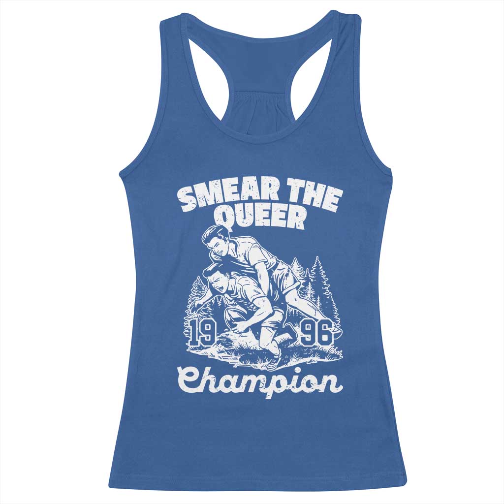 Sarcastic Smear The Qur Playround Game Racerback Tank Top LGBTQ Queer Pride TS02 Royal Blue Print Your Wear