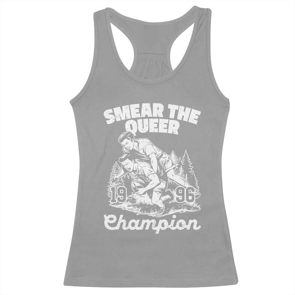 Sarcastic Smear The Qur Playround Game Racerback Tank Top LGBTQ Queer Pride TS02 Sport Gray Print Your Wear