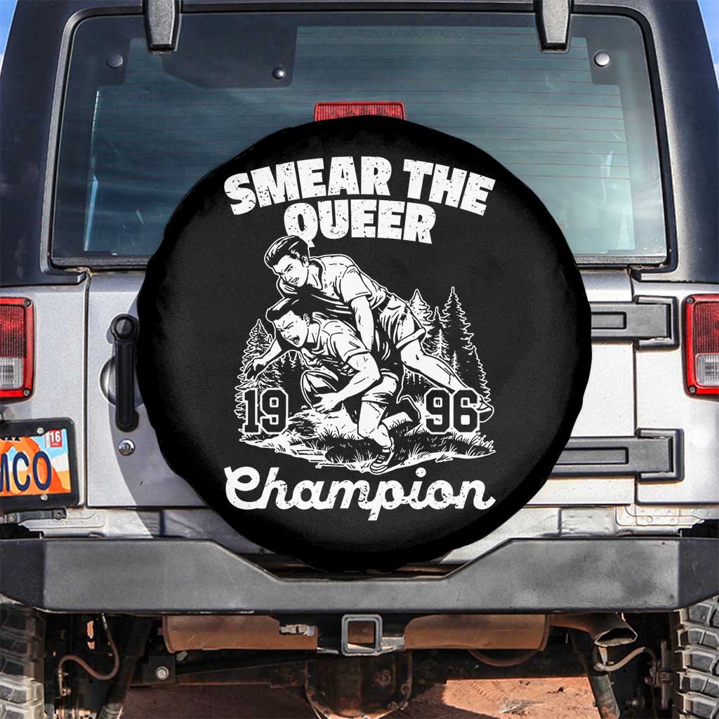 Sarcastic Smear The Qur Playround Game Spare Tire Cover LGBTQ Queer Pride TS02 No hole Black Print Your Wear