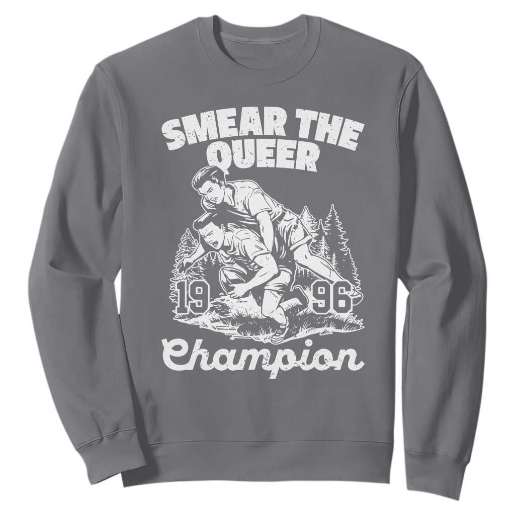 Sarcastic Smear The Qur Playround Game Sweatshirt LGBTQ Queer Pride TS02 Charcoal Print Your Wear