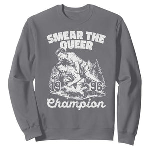 Sarcastic Smear The Qur Playround Game Sweatshirt LGBTQ Queer Pride TS02 Charcoal Print Your Wear