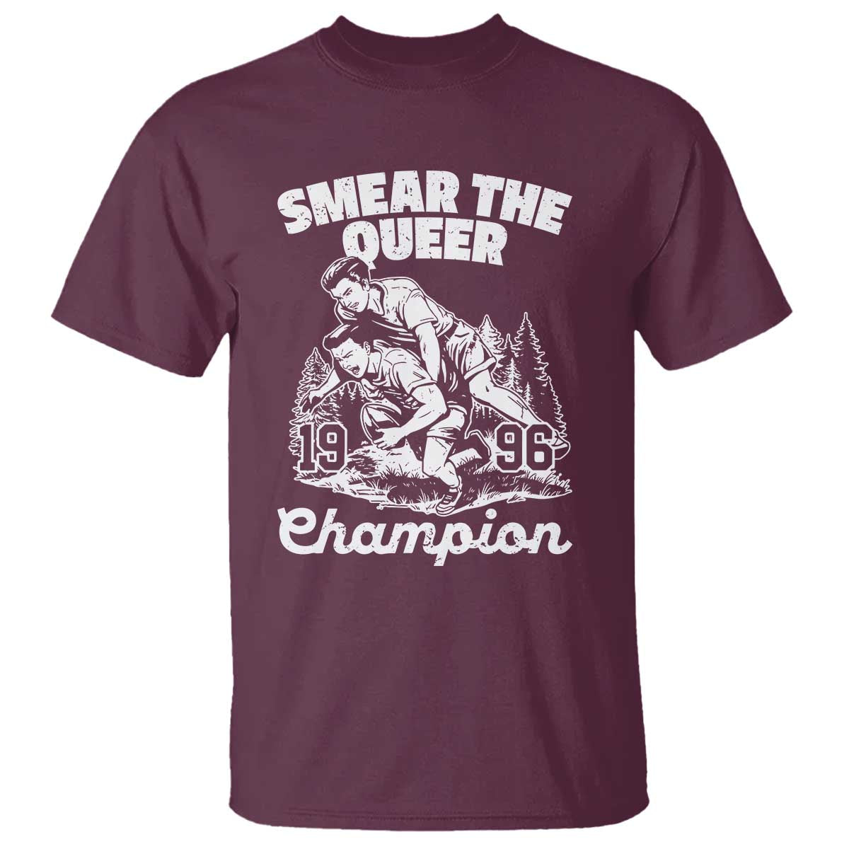 Sarcastic Smear The Qur Playround Game T Shirt LGBTQ Queer Pride TS02 Maroon Print Your Wear