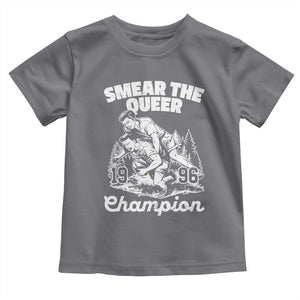 Sarcastic Smear The Qur Playround Game Toddler T Shirt LGBTQ Queer Pride TS02 Charcoal Print Your Wear
