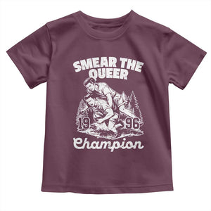 Sarcastic Smear The Qur Playround Game Toddler T Shirt LGBTQ Queer Pride TS02 Maroon Print Your Wear