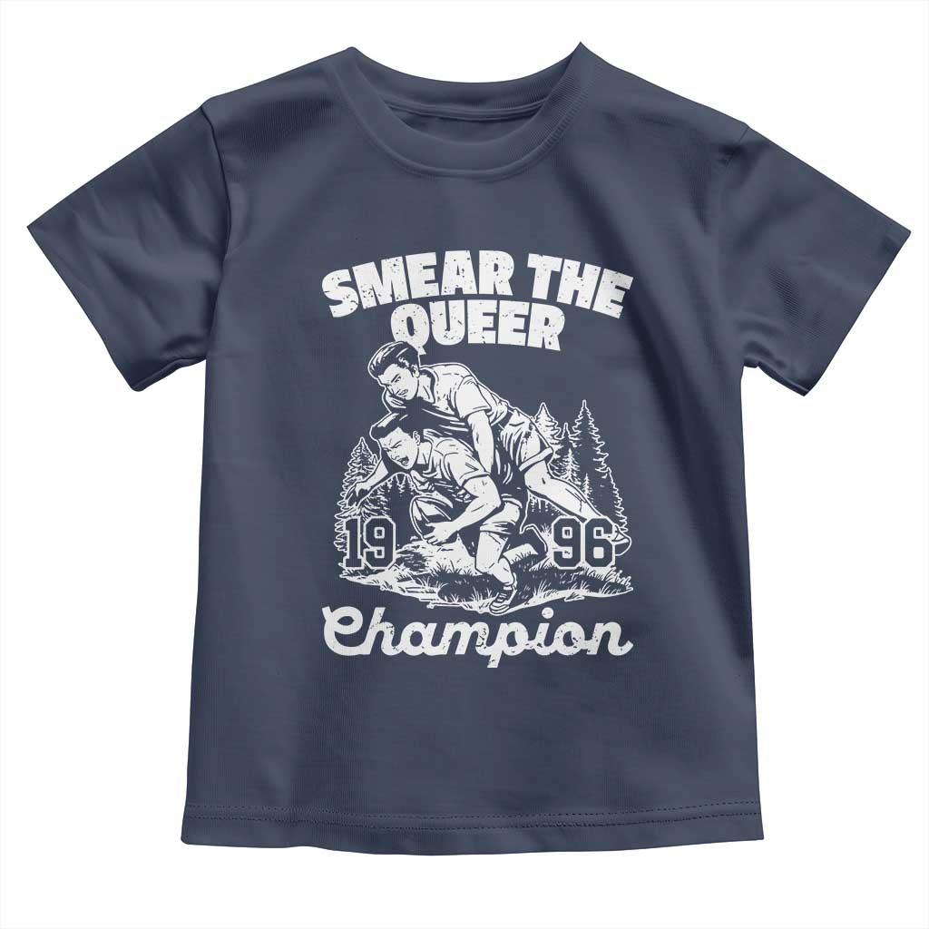 Sarcastic Smear The Qur Playround Game Toddler T Shirt LGBTQ Queer Pride TS02 Navy Print Your Wear