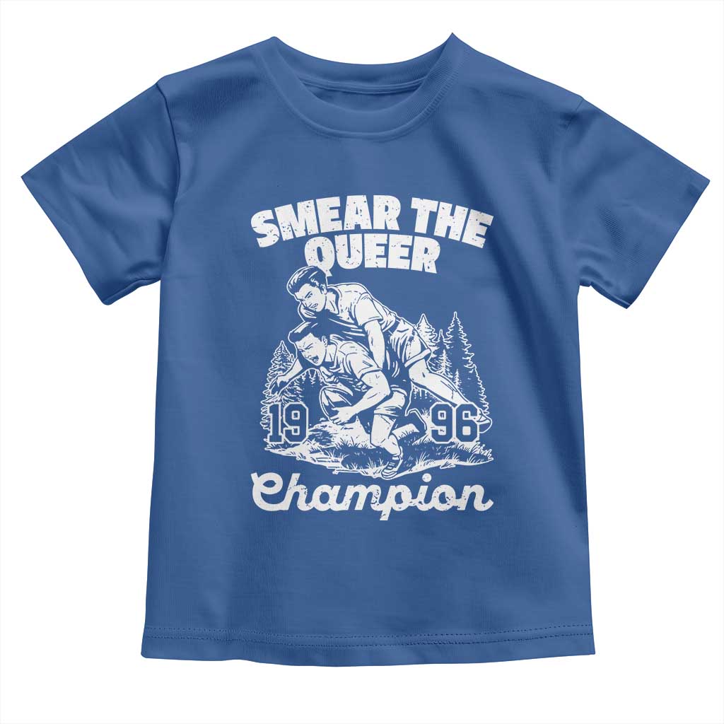 Sarcastic Smear The Qur Playround Game Toddler T Shirt LGBTQ Queer Pride TS02 Royal Blue Print Your Wear