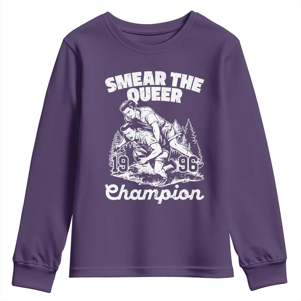 Sarcastic Smear The Qur Playround Game Youth Sweatshirt LGBTQ Queer Pride TS02 Purple Print Your Wear
