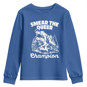 Sarcastic Smear The Qur Playround Game Youth Sweatshirt LGBTQ Queer Pride TS02 Royal Blue Print Your Wear