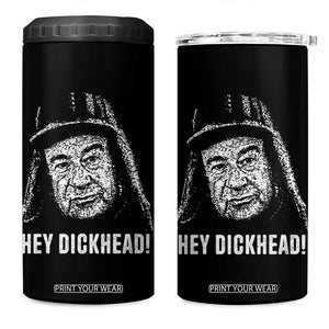 Hey Dckhead Grumpy Old Man Humor 4 in 1 Can Cooler Tumbler Jerk Sarcastic Comedy TS02 One Size: 16 oz Black Print Your Wear