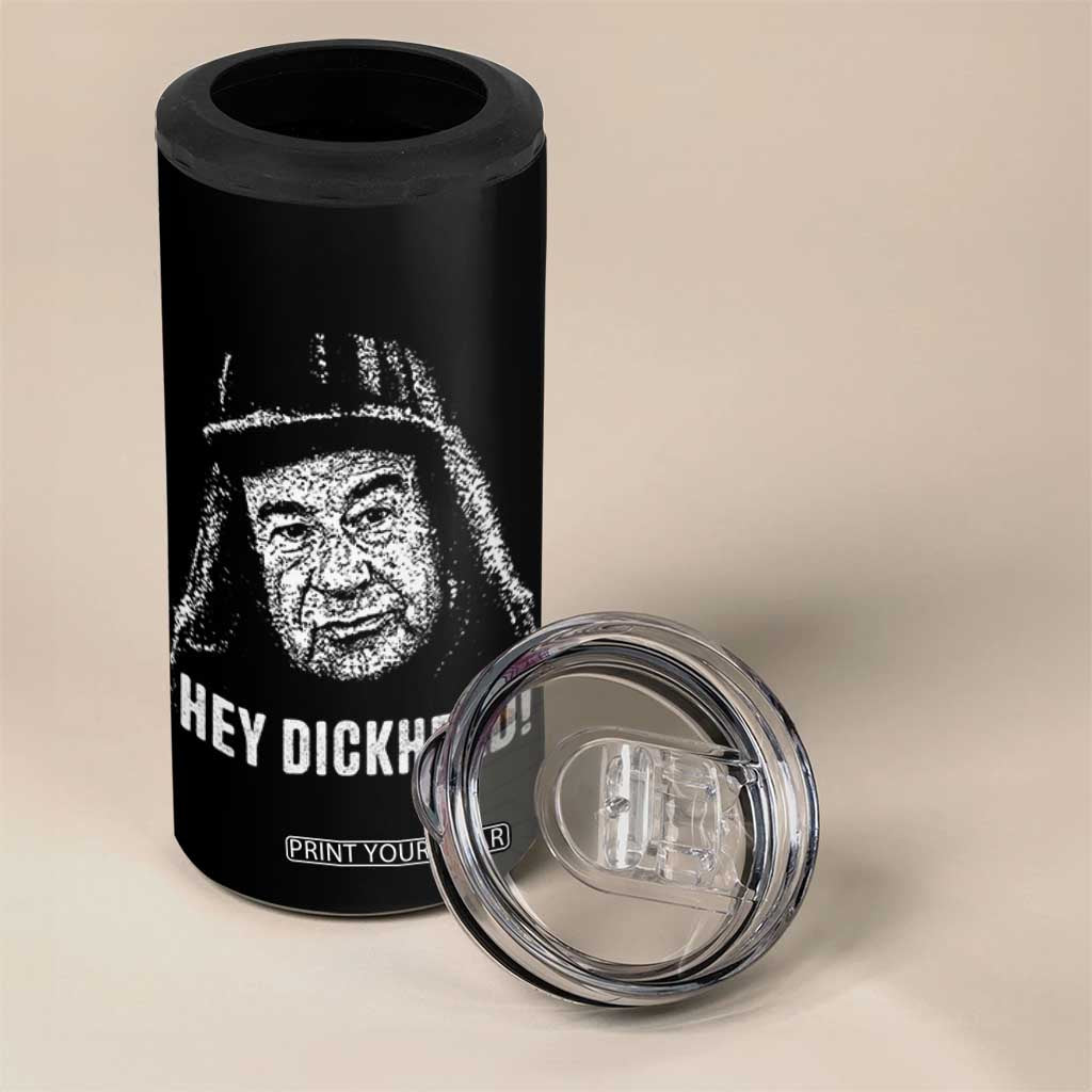 Hey Dckhead Grumpy Old Man Humor 4 in 1 Can Cooler Tumbler Jerk Sarcastic Comedy TS02 Print Your Wear