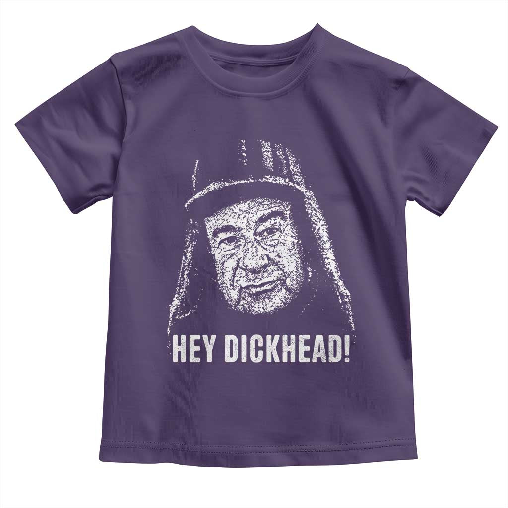 Hey Dckhead Grumpy Old Man Humor Toddler T Shirt Jerk Sarcastic Comedy TS02 Purple Print Your Wear