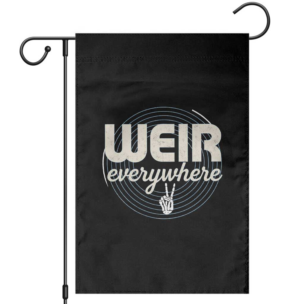 Weir Everywhere Retro Tribute Garden Flag Psychedelic Peace and Music Culture TS02 Black Print Your Wear