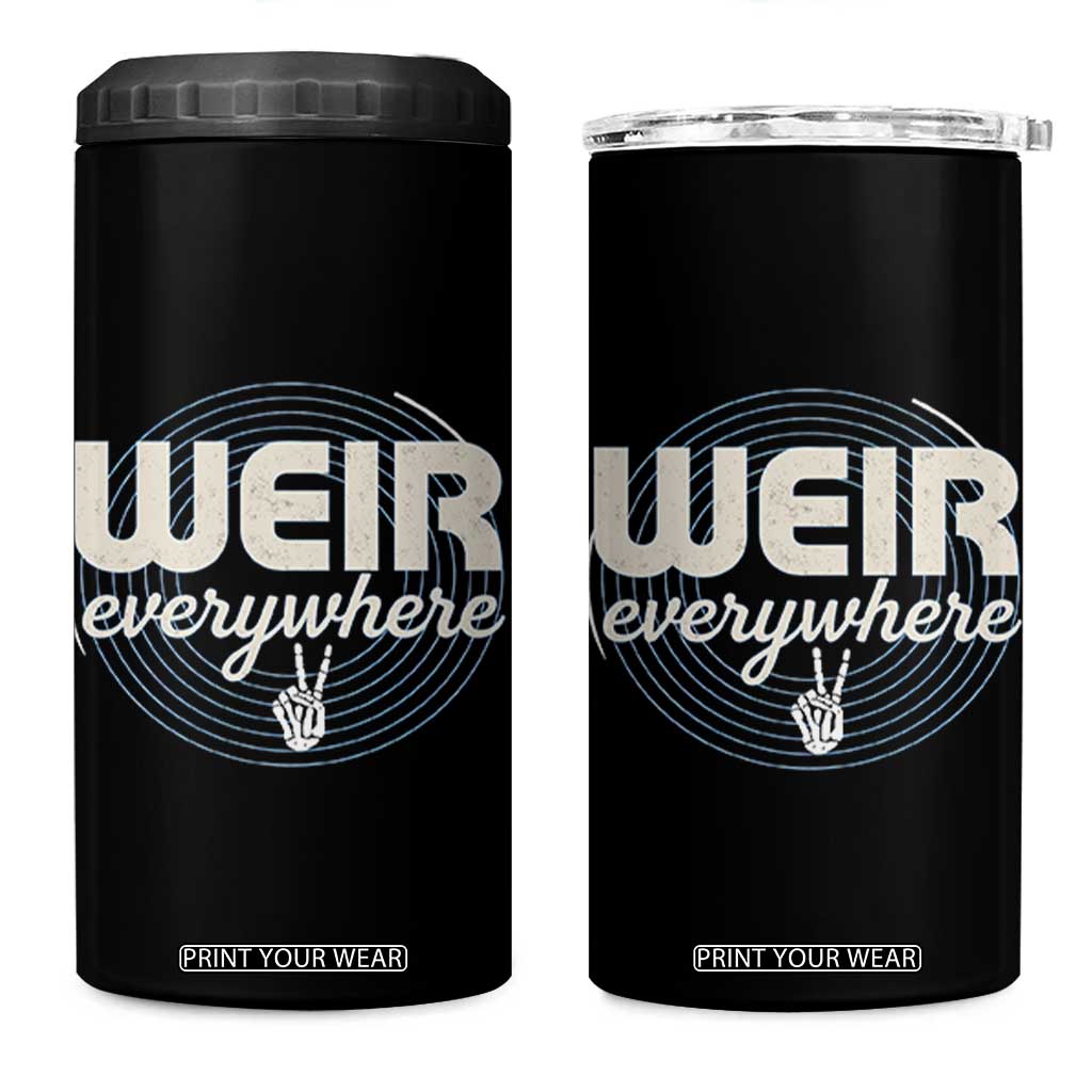 Weir Everywhere Retro Tribute 4 in 1 Can Cooler Tumbler Psychedelic Peace and Music Culture TS02 One Size: 16 oz Black Print Your Wear