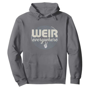 Weir Everywhere Retro Tribute Hoodie Psychedelic Peace and Music Culture TS02 Charcoal Print Your Wear