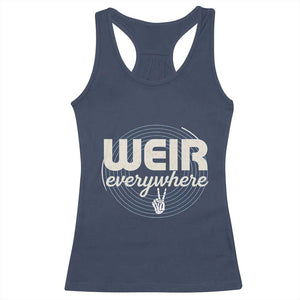 Weir Everywhere Retro Tribute Racerback Tank Top Psychedelic Peace and Music Culture TS02 Navy Print Your Wear