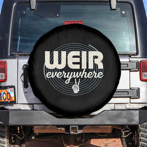 Weir Everywhere Retro Tribute Spare Tire Cover Psychedelic Peace and Music Culture TS02 No hole Black Print Your Wear
