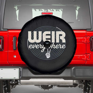 Weir Everywhere Retro Tribute Spare Tire Cover Psychedelic Peace and Music Culture TS02 Black Print Your Wear