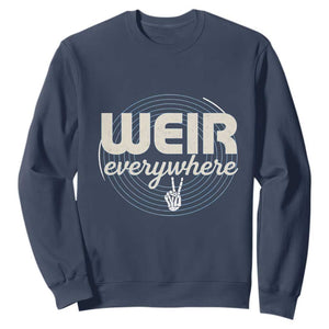 Weir Everywhere Retro Tribute Sweatshirt Psychedelic Peace and Music Culture TS02 Navy Print Your Wear