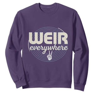Weir Everywhere Retro Tribute Sweatshirt Psychedelic Peace and Music Culture TS02 Purple Print Your Wear